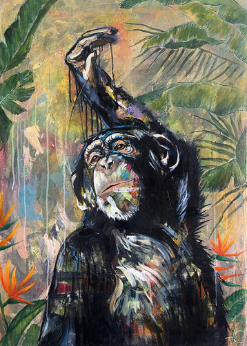 Stille Kontemplation by Daniel Heinz, Painting for Sale on Select