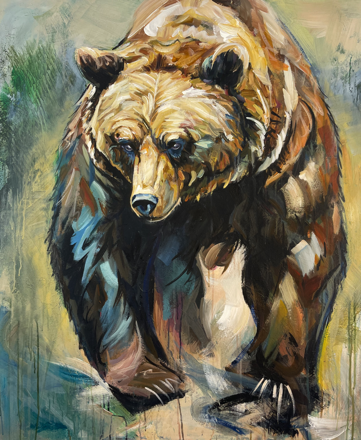 Free Range Daniel Heinz Original painting for sale