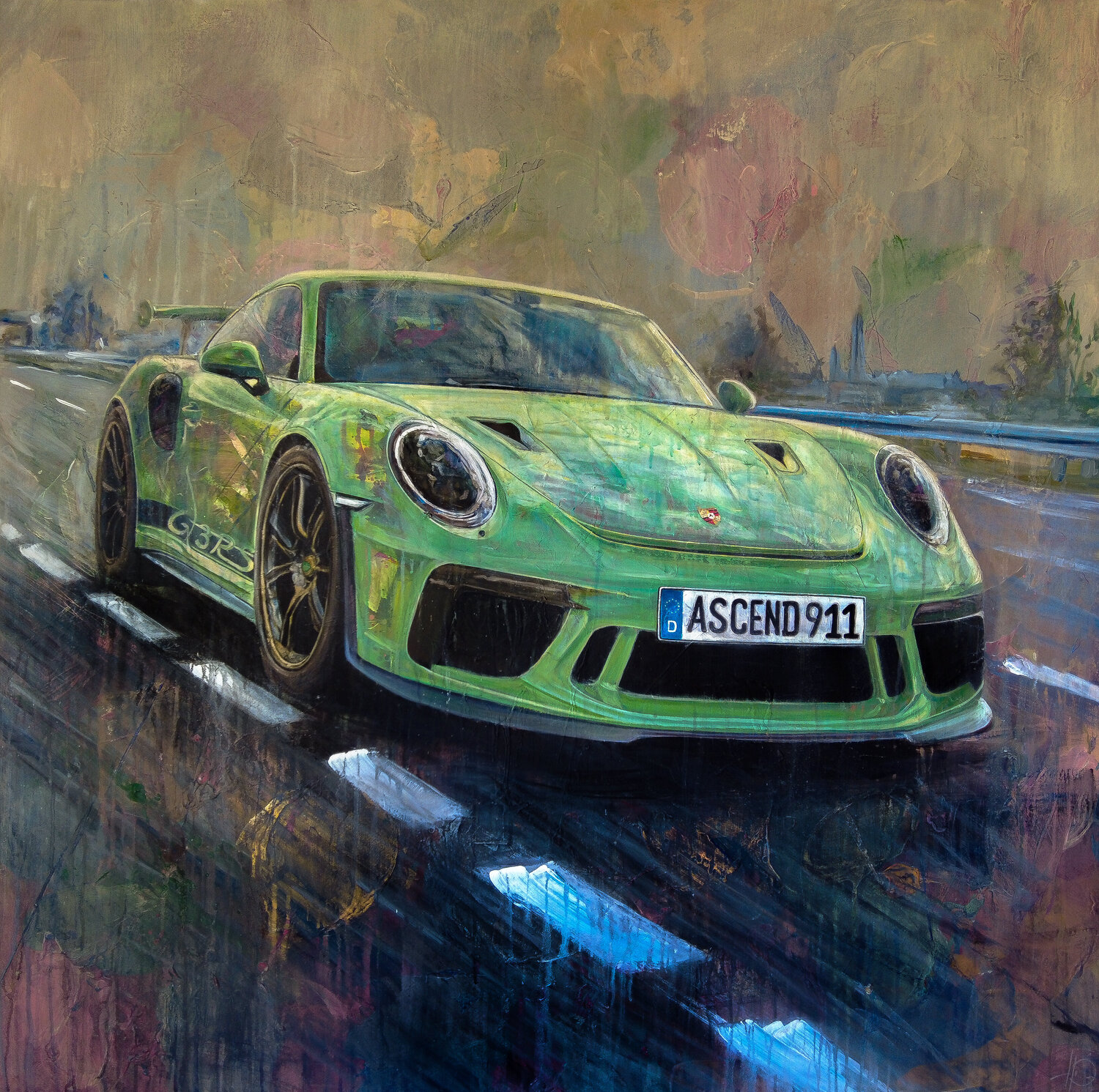 ASCEND 911 Daniel Heinz Original painting for sale