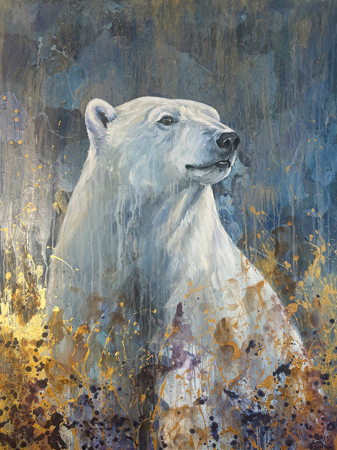 Eisige Würde Daniel Heinz Original painting for sale