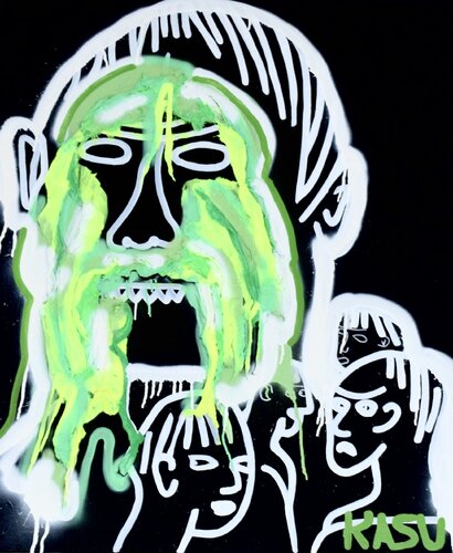 Wipe the slime of your face by Helena Kaschurow, Painting for Sale on Select