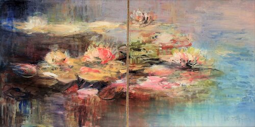Adagio II, Diptych by Ernestine Tahedl, Painting for Sale on Select
