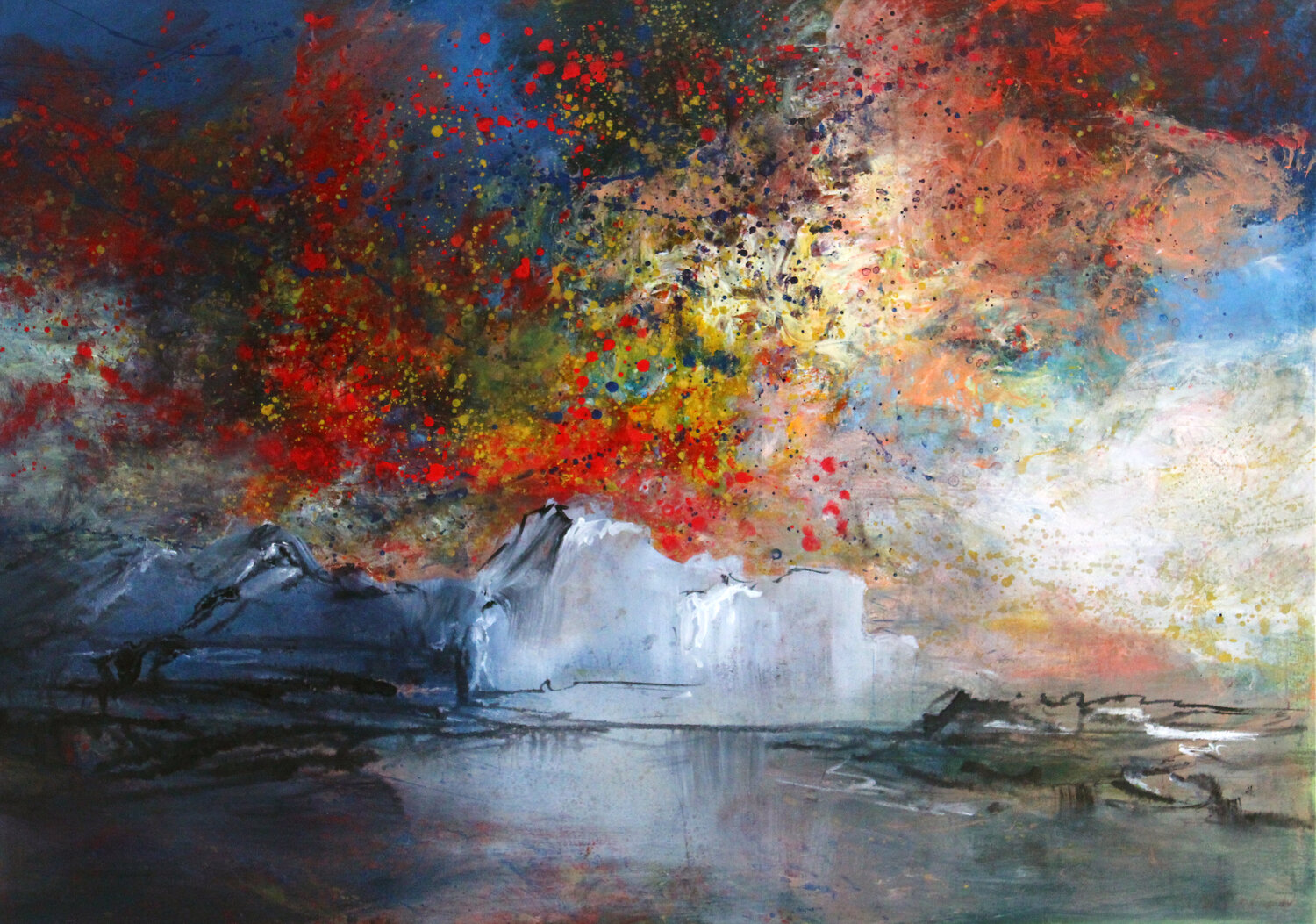 Landrefraction VI, Canadian Arctic Ernestine Tahedl Original painting for sale