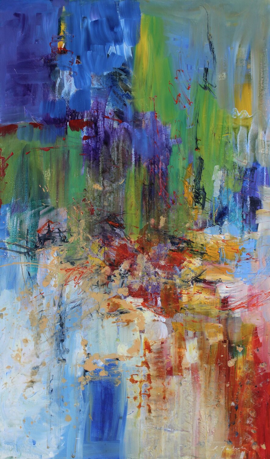 Franz Schubert, The Death and the Maiden, Scherzo Ernestine Tahedl Original painting for sale