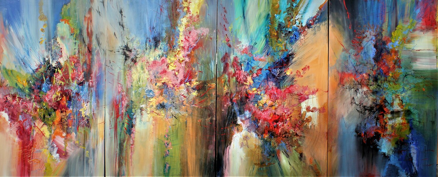 Franz Liszt, Die Ideale, Quartet Ernestine Tahedl Original painting for sale
