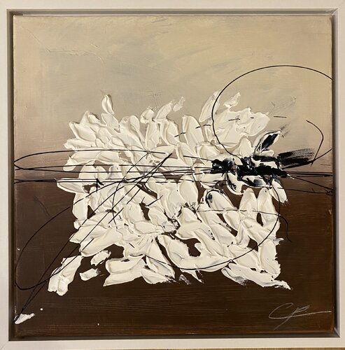 WHITE LEAVES VOL. 2 by Christin Post, Painting for Sale on Select