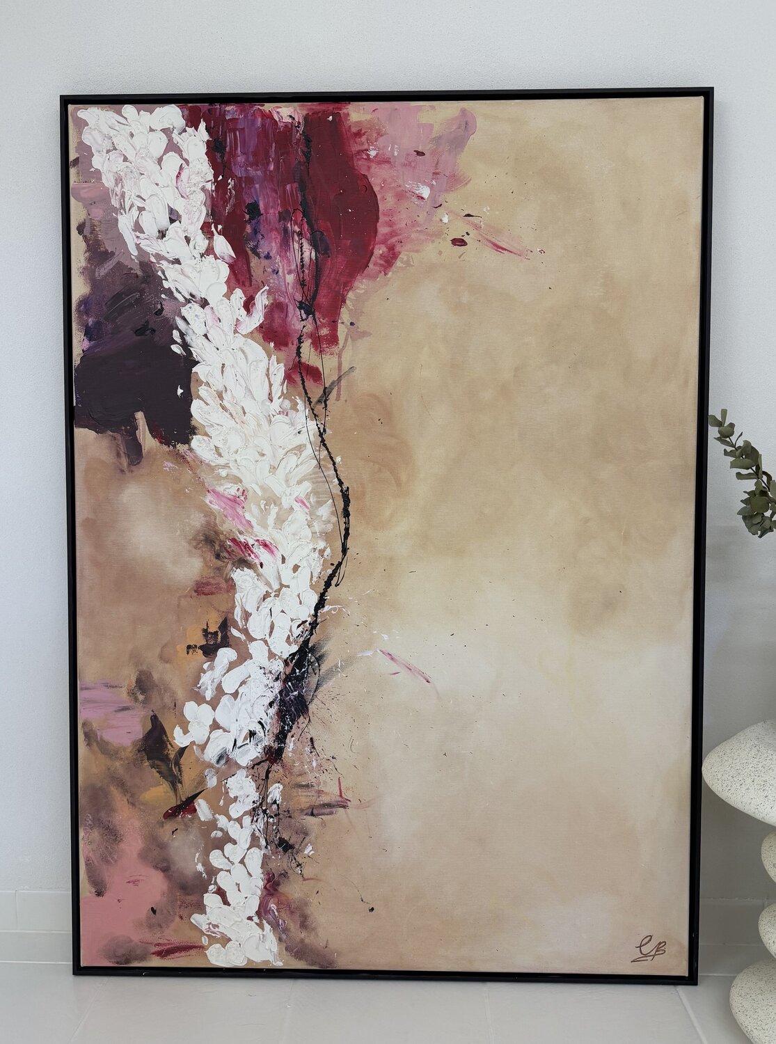 WHERE MY BOUNDARIES BLOOM Christin Post Original painting for sale