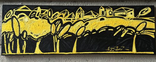 View of the city by Gayane Ghazanchyan, Painting for Sale on Select