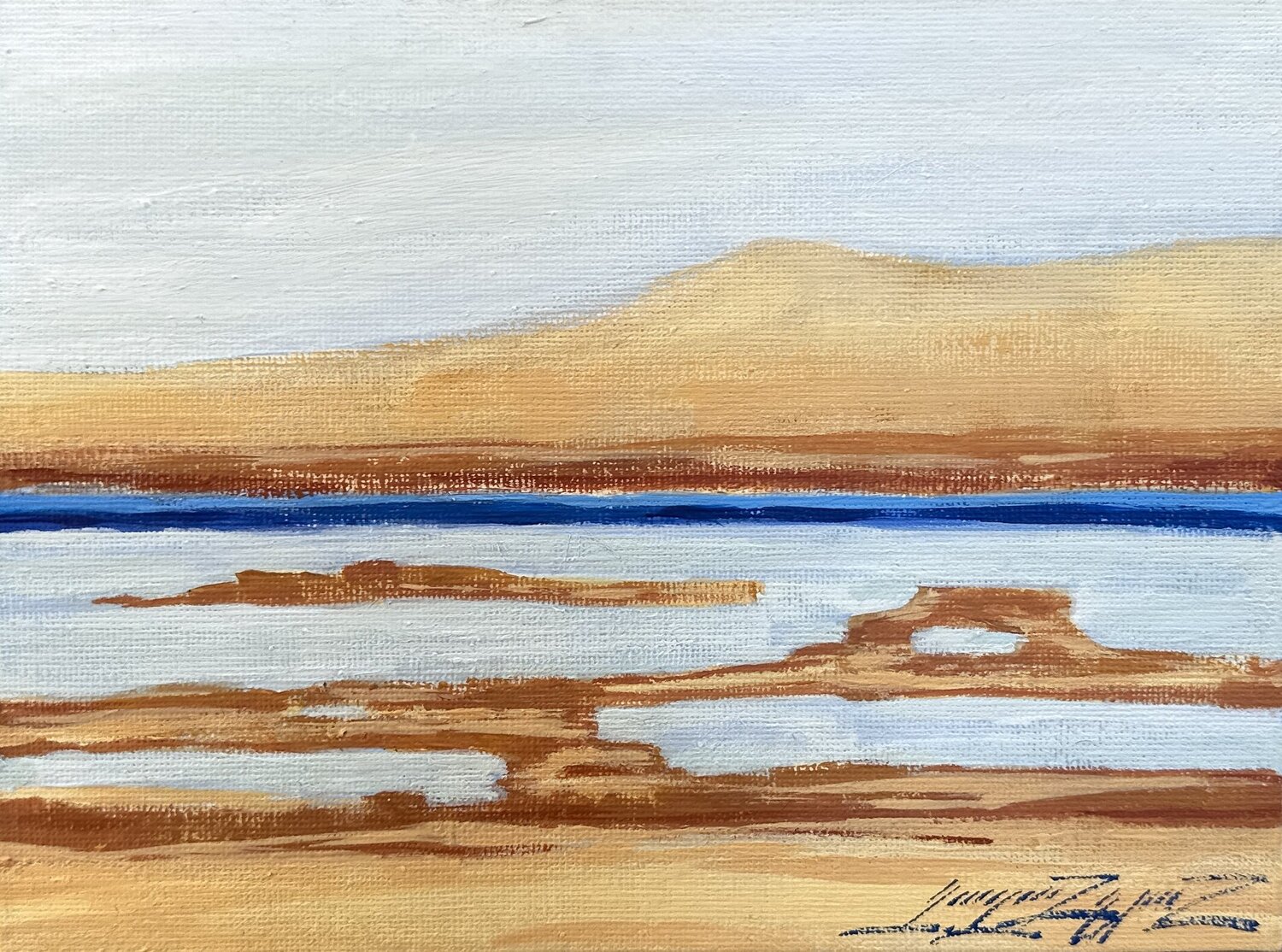 Red Sea Gayane Ghazanchyan Original painting for sale