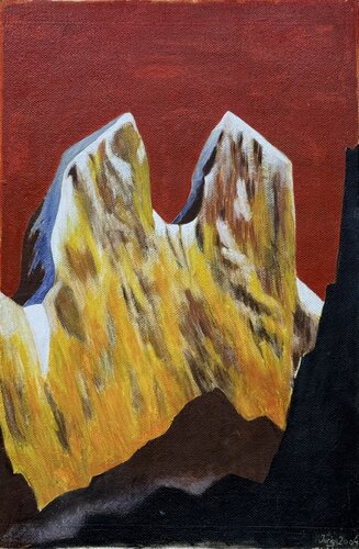 Mount Ushba by Iurii Zaika, Painting for Sale on Select