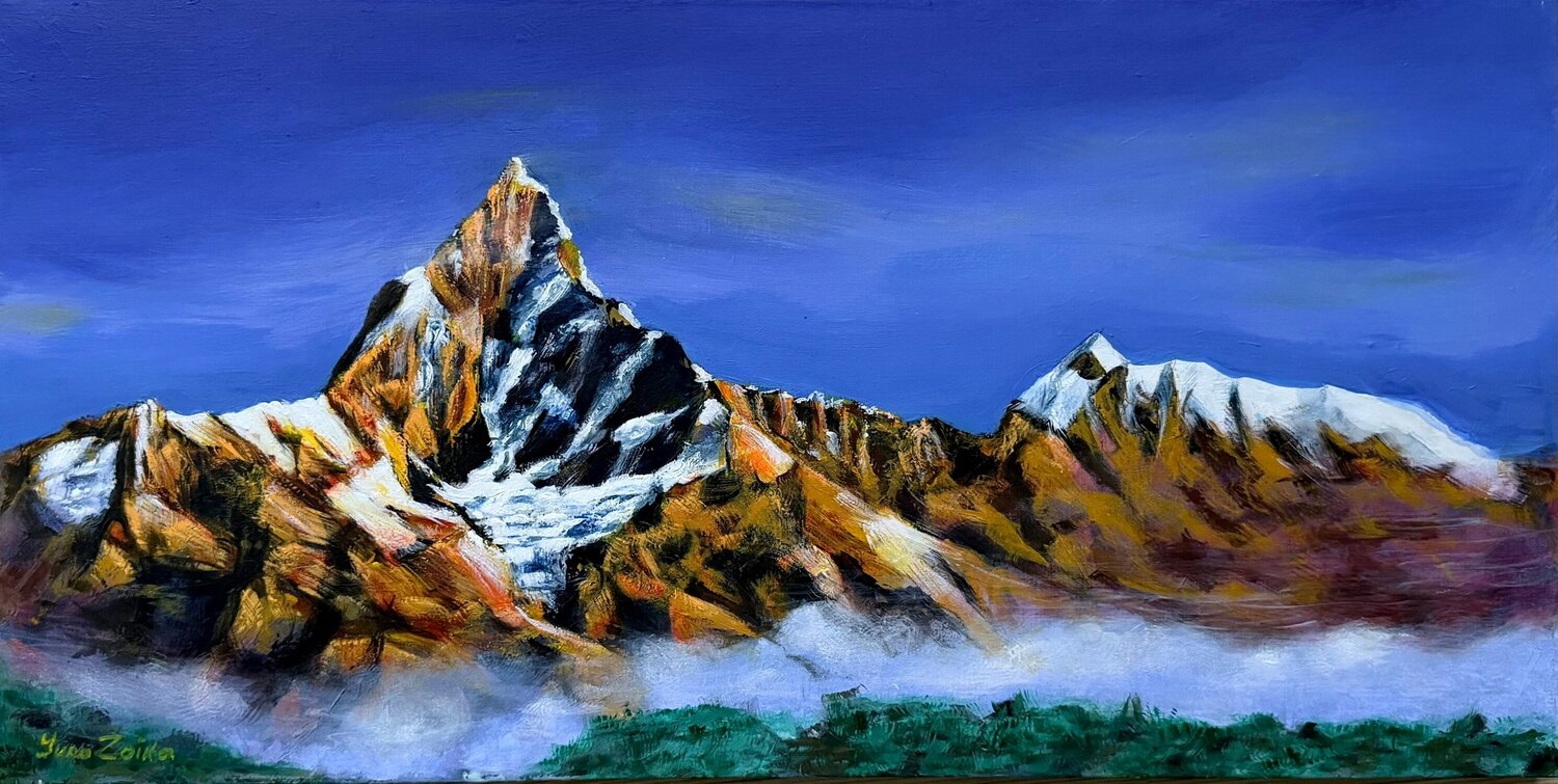 Mount Machhapuchare Iurii Zaika Original painting for sale