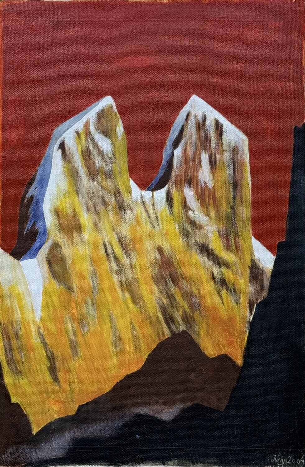 Mount Ushba Iurii Zaika Original painting for sale