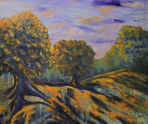 Stages of Connection: Along Saltsburg Rd, Penn Hills, PA by Joann Renner, Painting for Sale on Select
