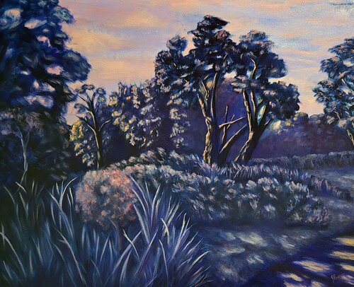 Dusk Along Chadwick St., Penn Hills, Pittsburgh by Joann Renner, Painting for Sale on Select