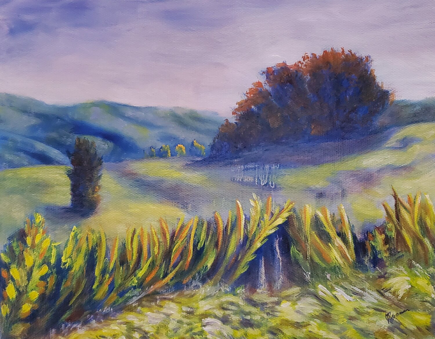 Churchill Valley Greenway, Churchill (Pittsburgh), PA Joann Renner Original painting for sale