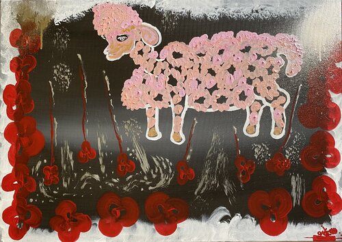Sheep by OLGA γ, Painting for Sale on Select