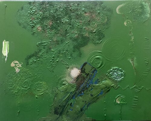 Green Water by OLGA γ, Painting for Sale on Select