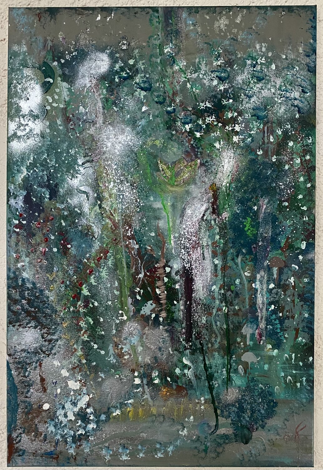 The never ending flower OLGA γ Original painting for sale