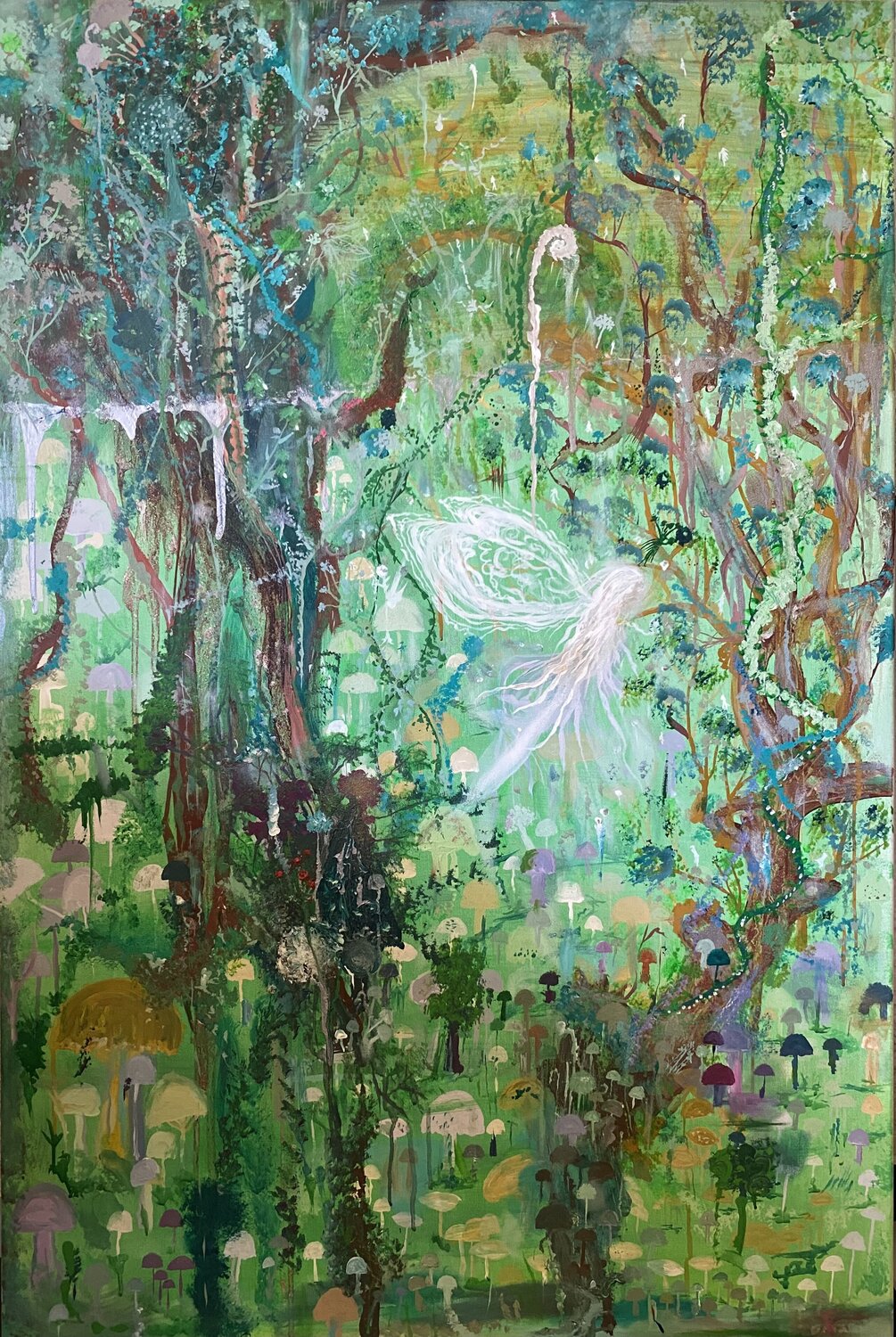 The Goddess of the forest OLGA γ Original painting for sale
