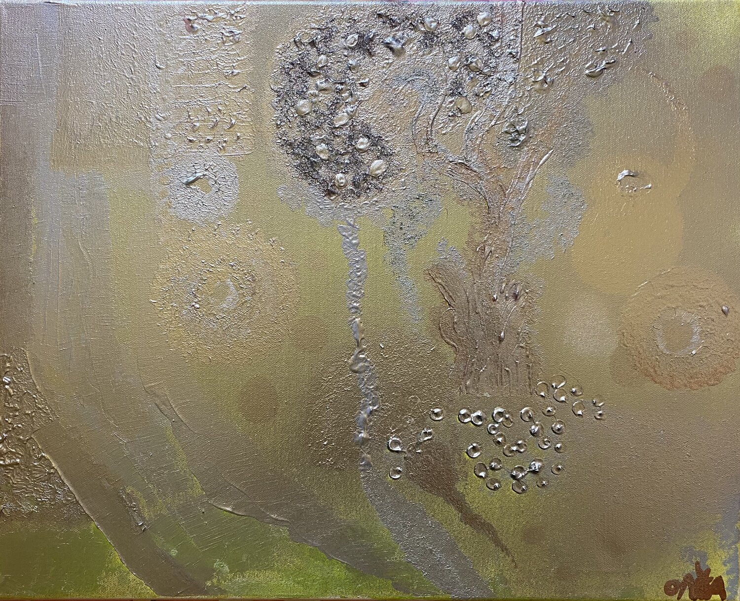 Silver Day OLGA γ Original painting for sale
