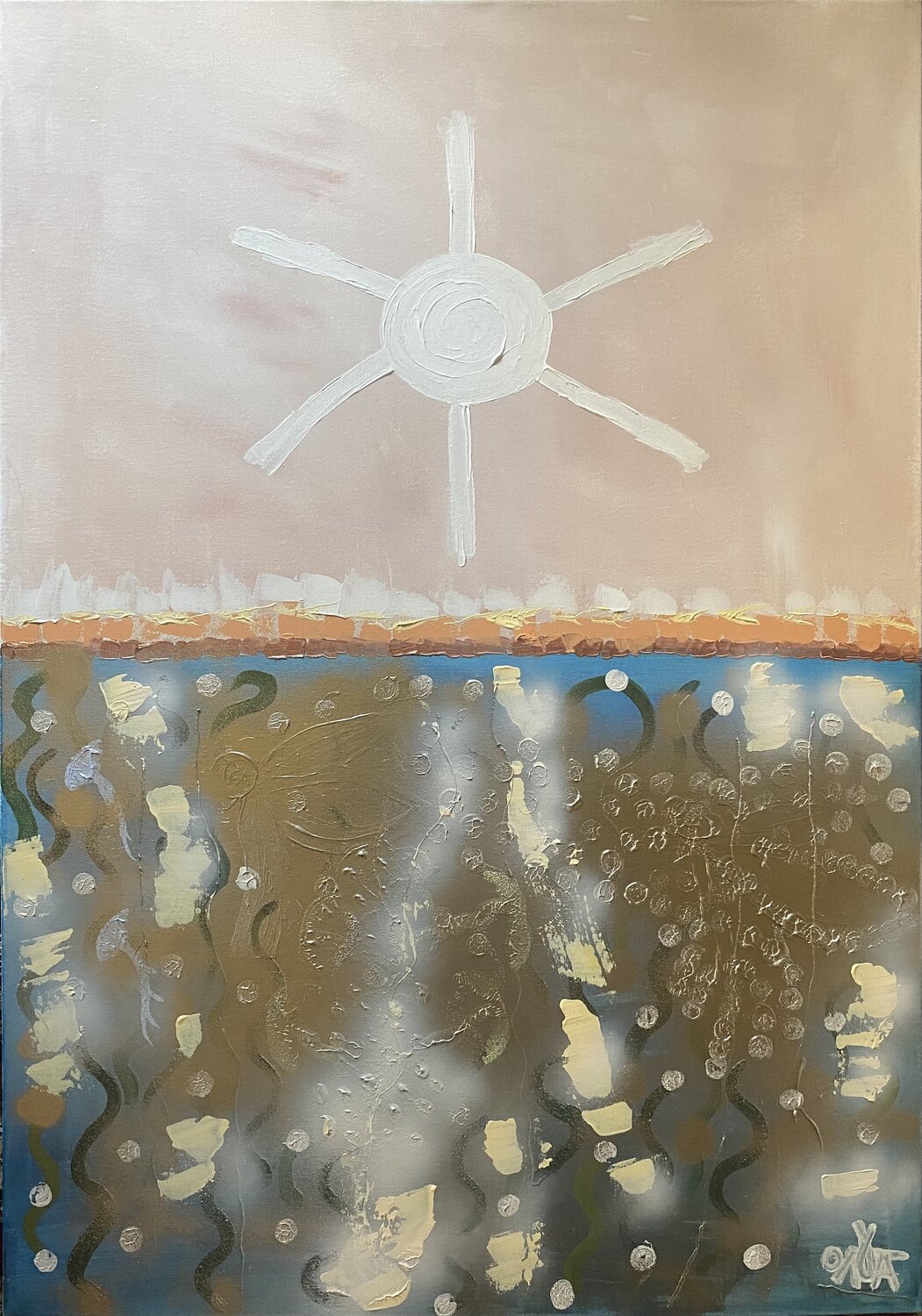 Summer Angel OLGA γ Original painting for sale