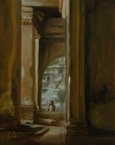 Ecos del pasado - un paseo en Nimes by Laura Benedito Bernat, Painting for Sale on Select