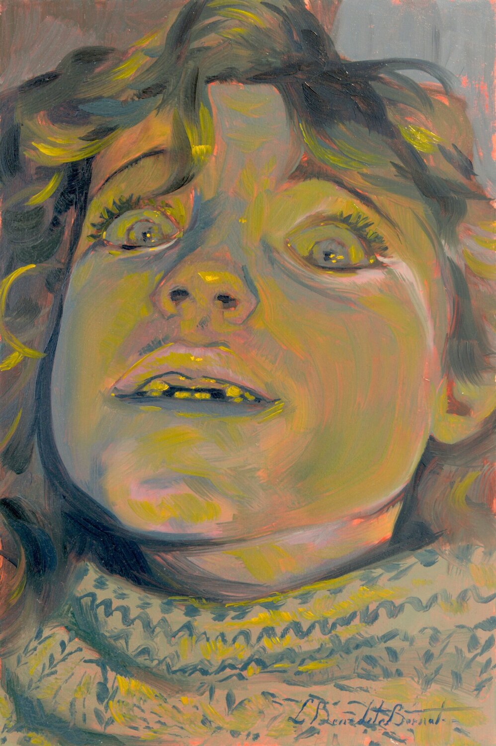 Self portrait I Laura Benedito Bernat Original painting for sale
