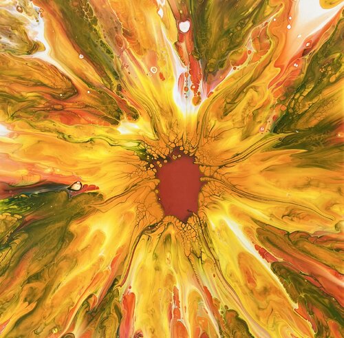 Calendula officinalis I by Dominique Ludmann, Painting for Sale on Select