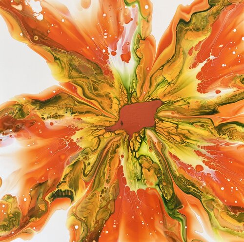 Calendula officinalis II by Dominique Ludmann, Painting for Sale on Select