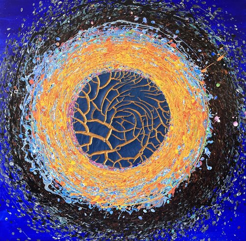Irisa blue by Dominique Ludmann, Painting for Sale on Select