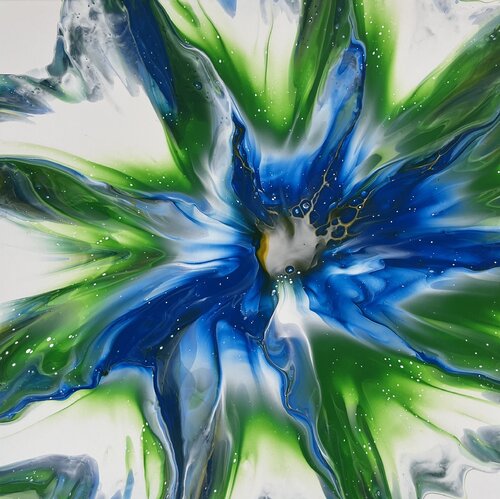 Gentiana asclepiadea by Dominique Ludmann, Painting for Sale on Select
