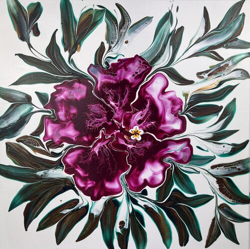 Majestic Bloom by Dominique Ludmann, Painting for Sale on Select