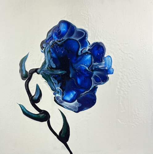 Blue Whisper by Dominique Ludmann, Painting for Sale on Select
