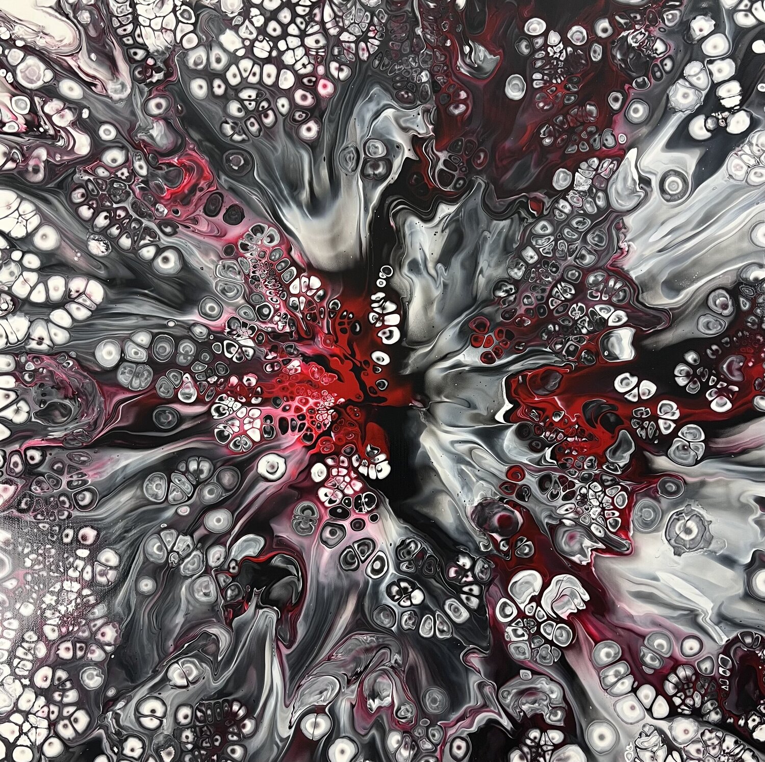 Yin Drache Dominique Ludmann Original painting for sale