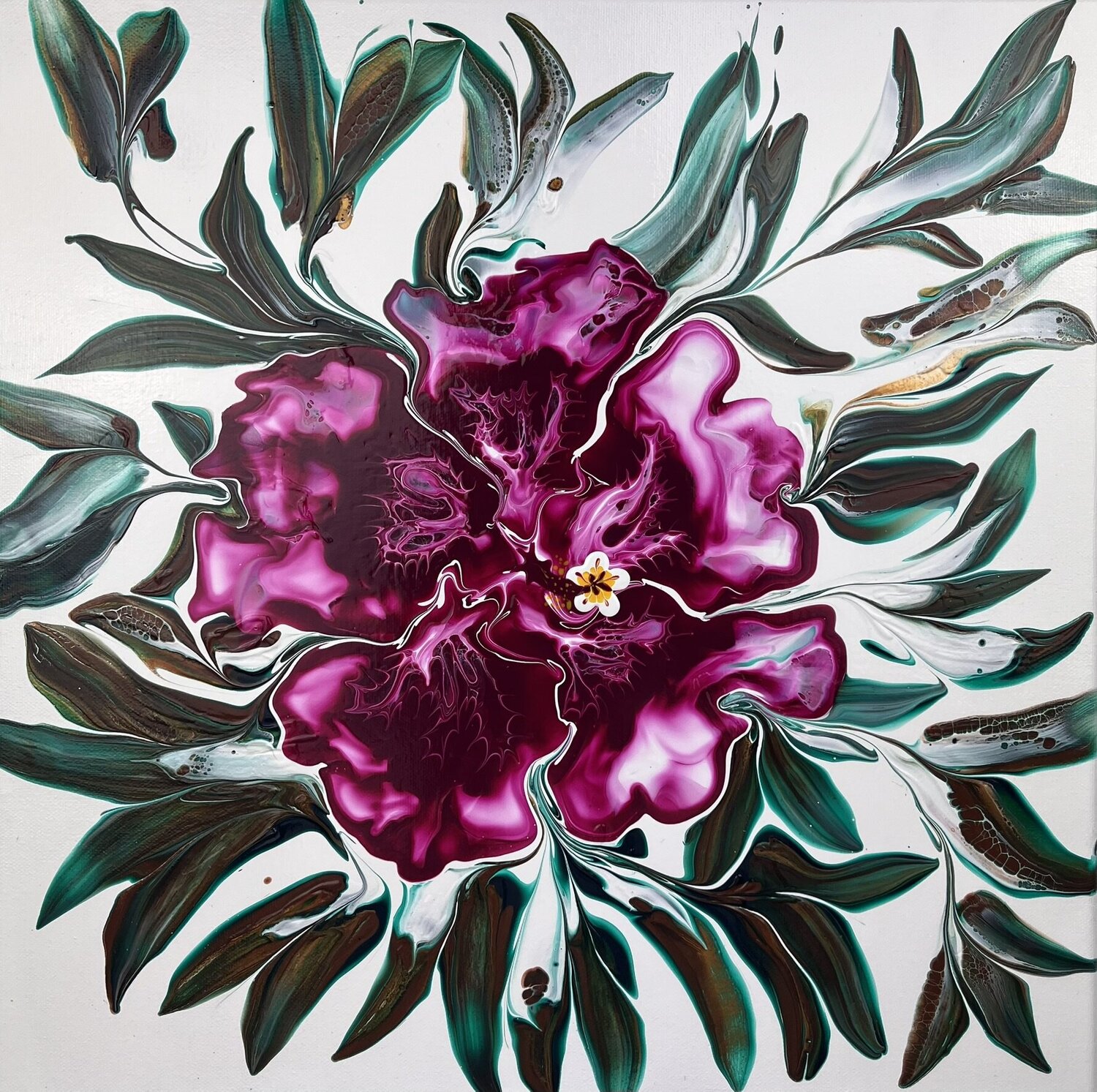 Majestic Bloom Dominique Ludmann Original painting for sale