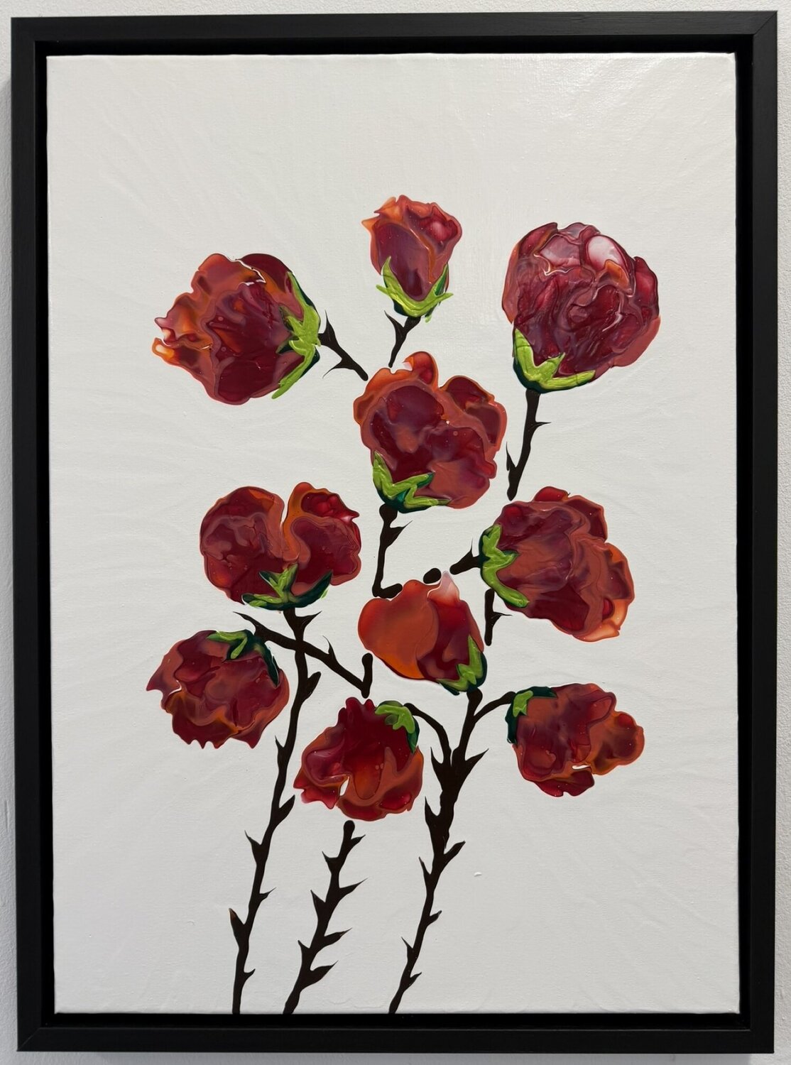 Country Roses Dominique Ludmann Original painting for sale