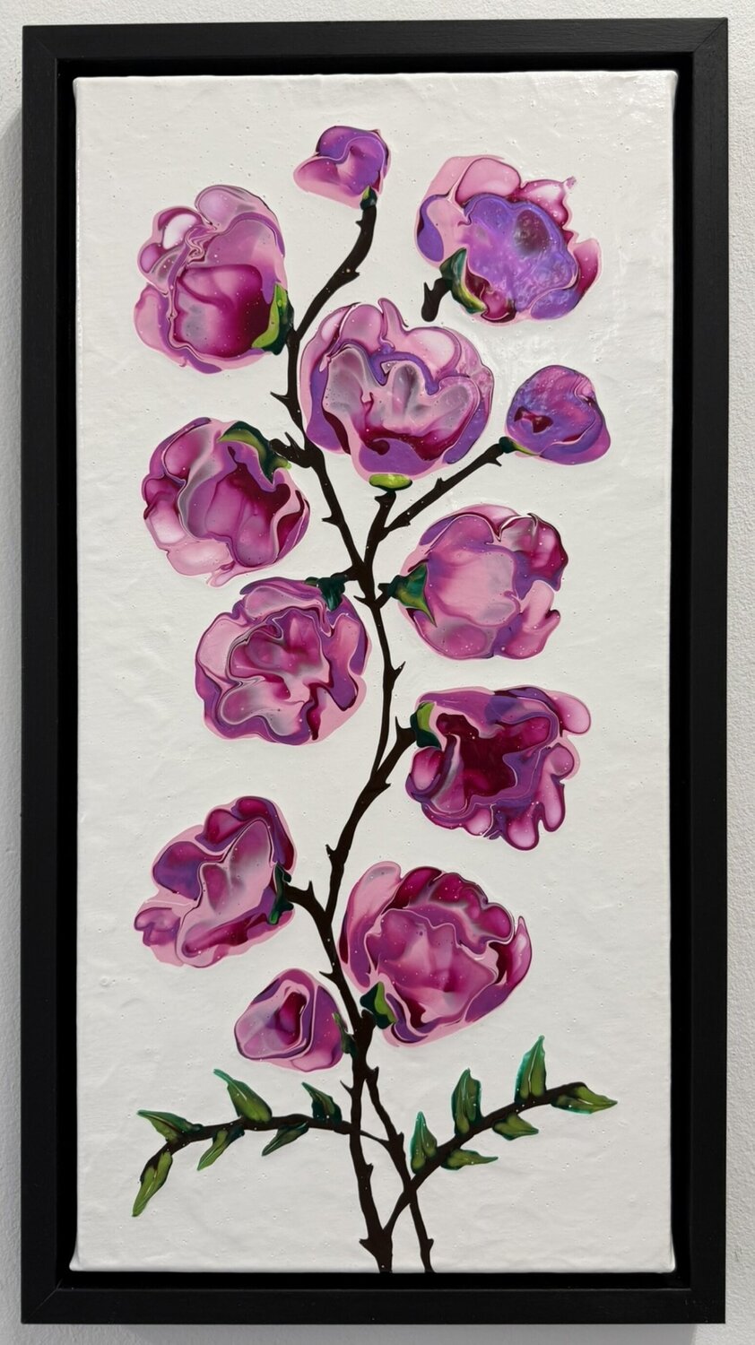 Velvet Bloom Dominique Ludmann Original painting for sale