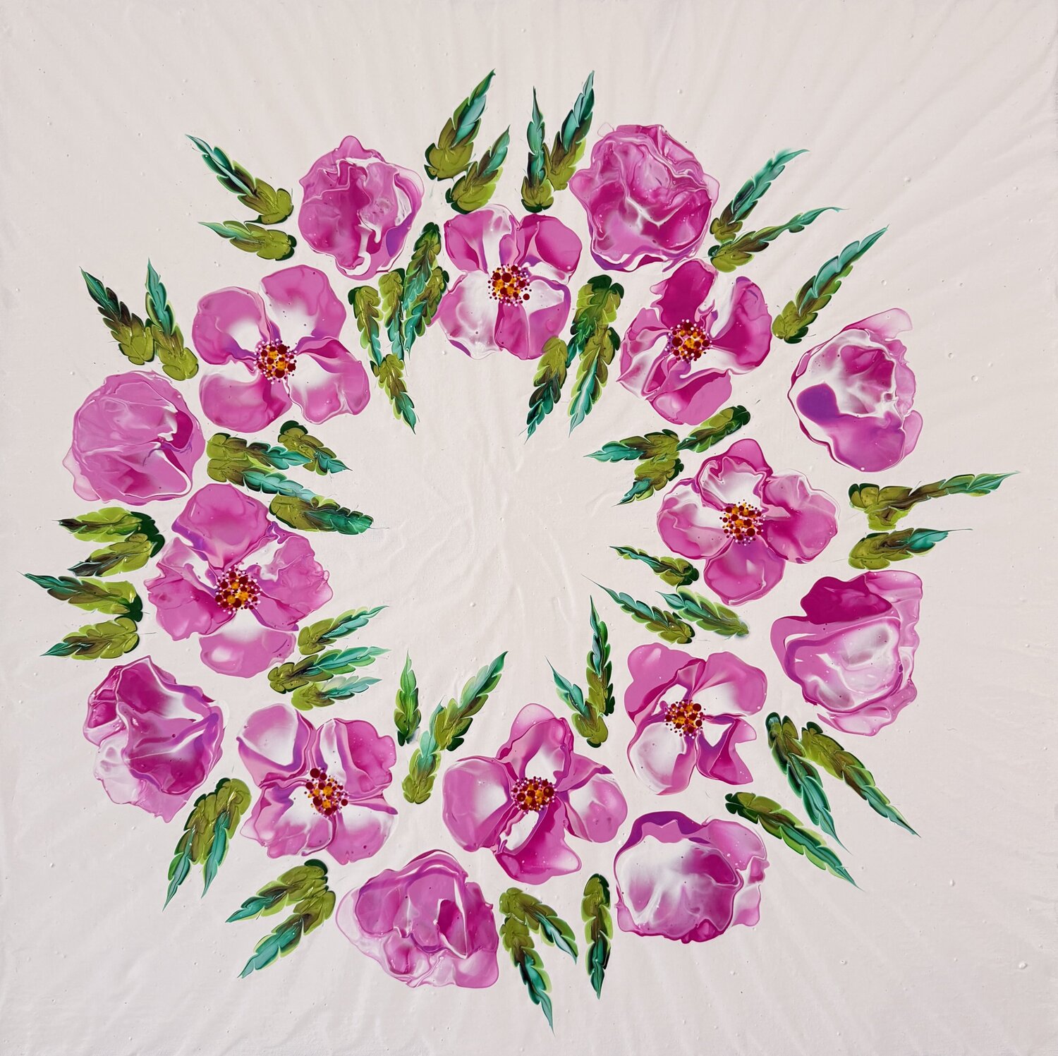 Embrace in Bloom Dominique Ludmann Original painting for sale