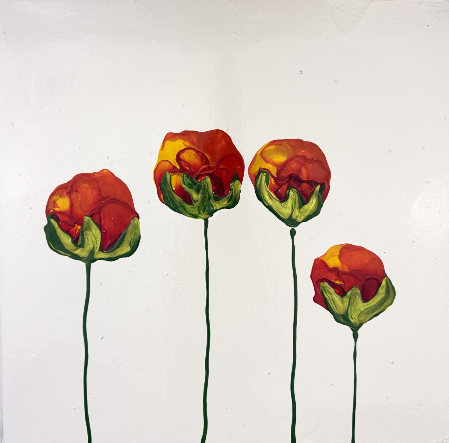 Tulips of Resolve Dominique Ludmann Originalgemälde zu verkaufen