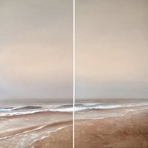 WHISPER, diptych by Alena Post, Painting for Sale on Select