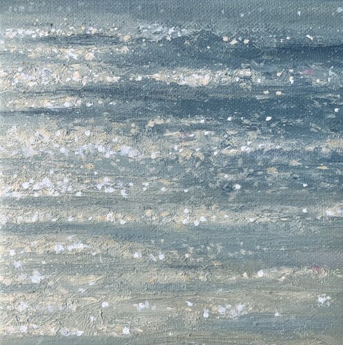 Tiny |I|, Sunlight on the Water by Alena Post, Painting for Sale on Select