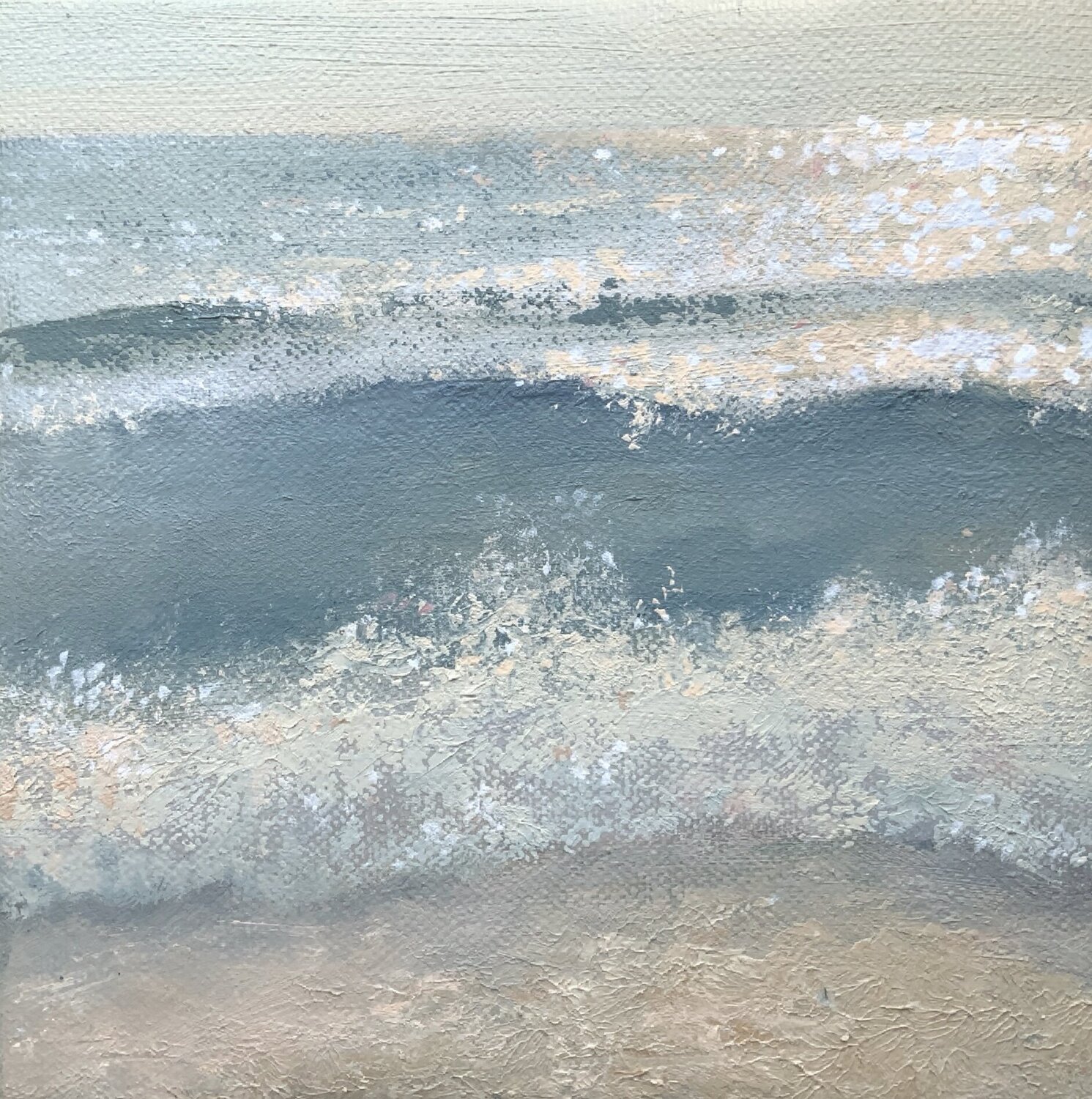Tiny |I,  Sea Wave Alena Post Original painting for sale