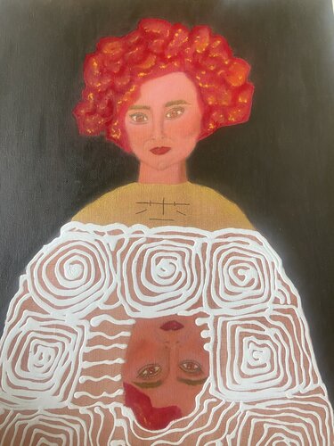 Reflejo interior by Alejandra Patricia, Painting for Sale on Select