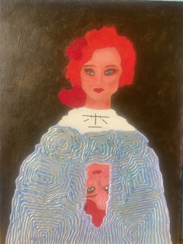Interior reflection by Alejandra Patricia, Painting for Sale on Select