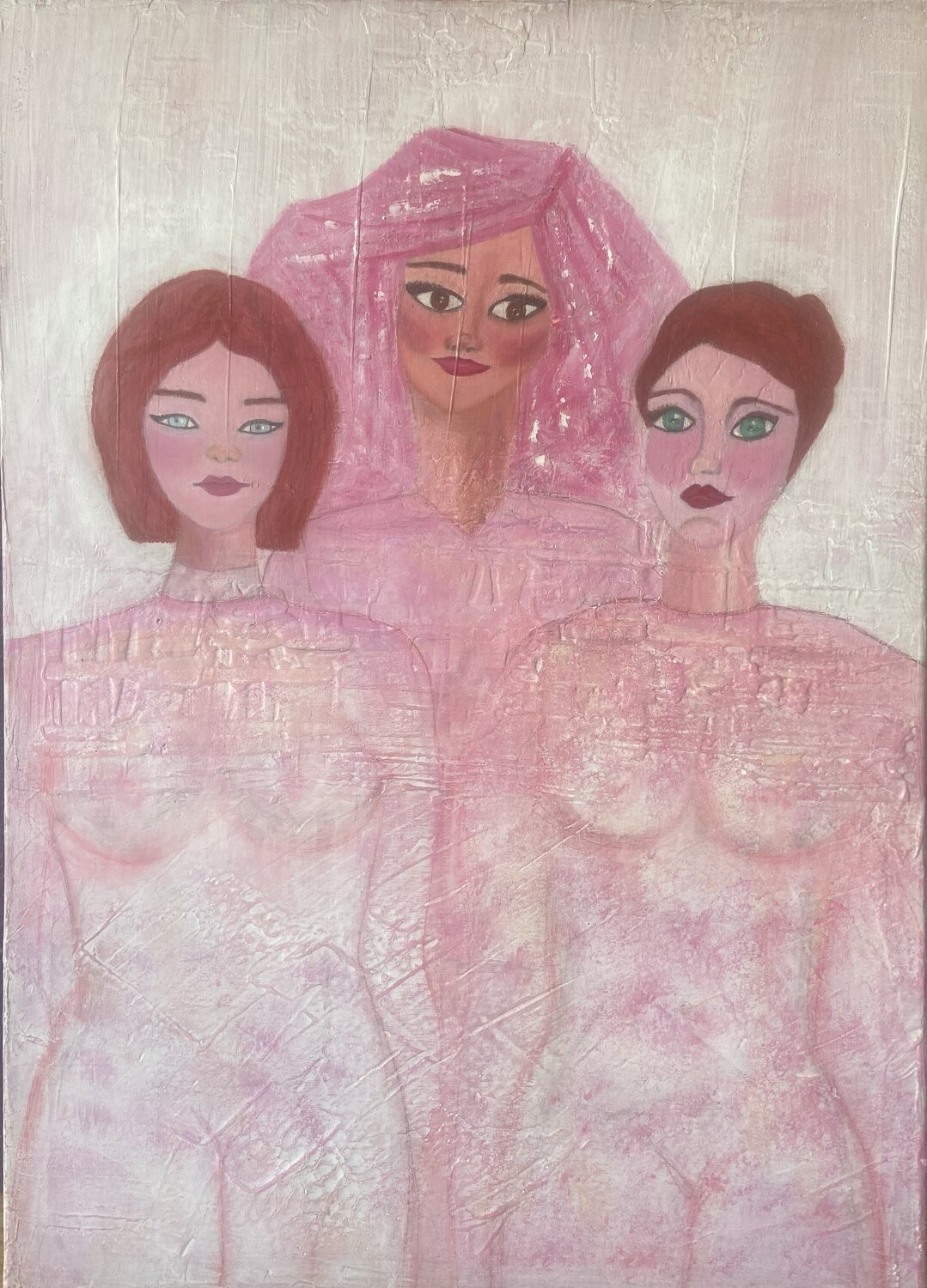 We together Alejandra Patricia Original painting for sale