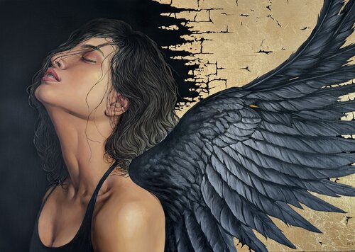 Angel 2 by Marina Popkova-Sologub, Painting for Sale on Select