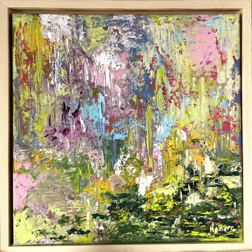 69-étang fleuri by Hemera, Painting for Sale on Select
