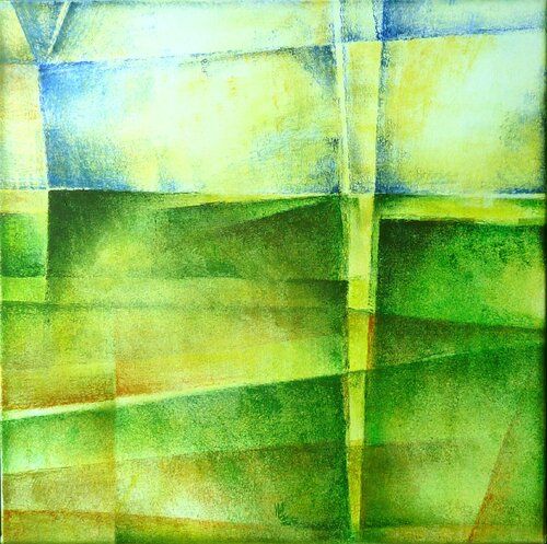 GRÜNLAND by WOZART - Wolfgang Zachow, Painting for Sale on Select