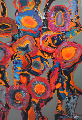TAMAN AYUN, TEMPLE GARDEN ON THE WATER by Martyna Kliszewska, Painting for Sale on Select