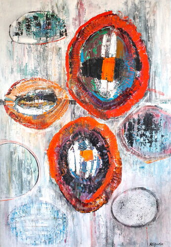 GAJ OLIWNY O BRZASKU / OLIVE GROVE AT DAWN by Martyna Kliszewska, Painting for Sale on Select